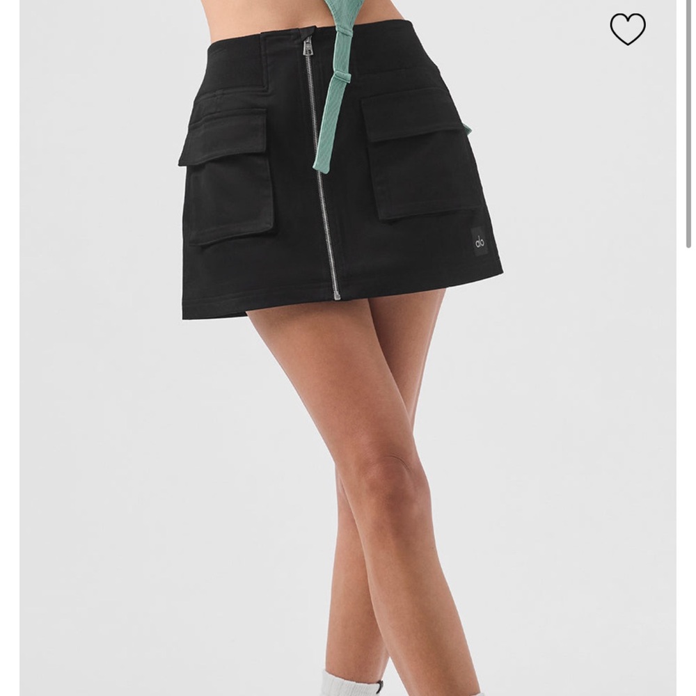 All Cargo Skirt Black